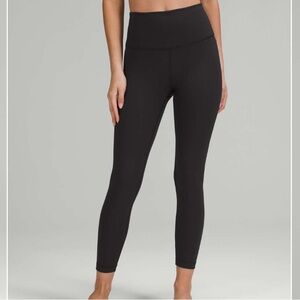 Lululemon Wunder Under High-Rise Tight 25" *Ribbed Fabric (Black, Size 6)